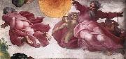 Michelangelo Buonarroti Creation of the Sun, Moon, and Plants oil painting reproduction